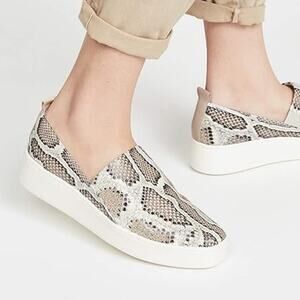 Vince Snake Slip On Saxon Sneakers Size 8